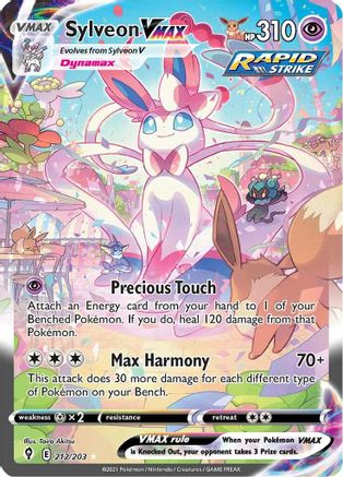 Sylveon VMAX (Alternate Art Secret) 212/203 - SWSH07 Evolving Skies Ho