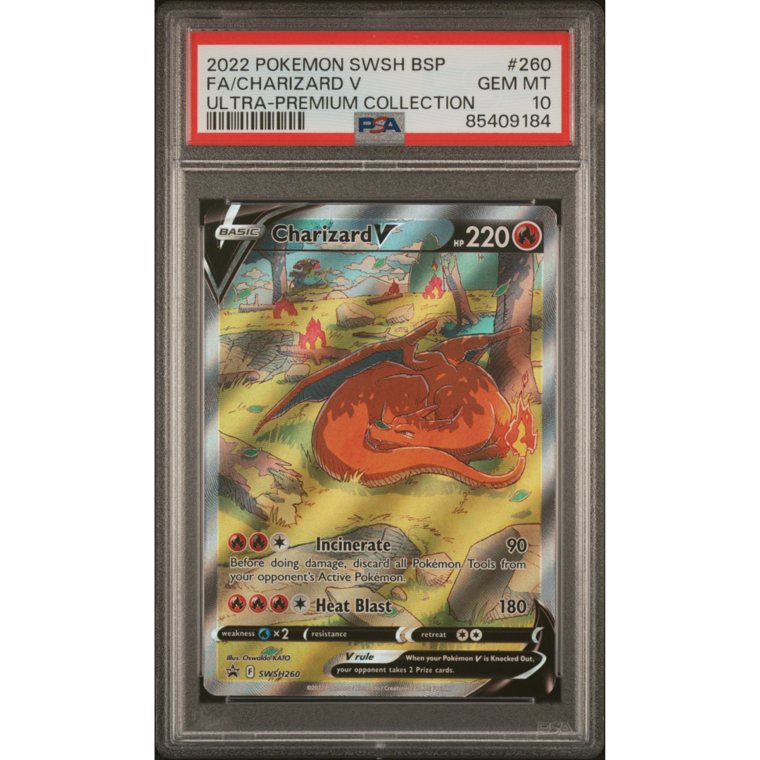 Charizard V SWSH260 UPC #260 PSA 10