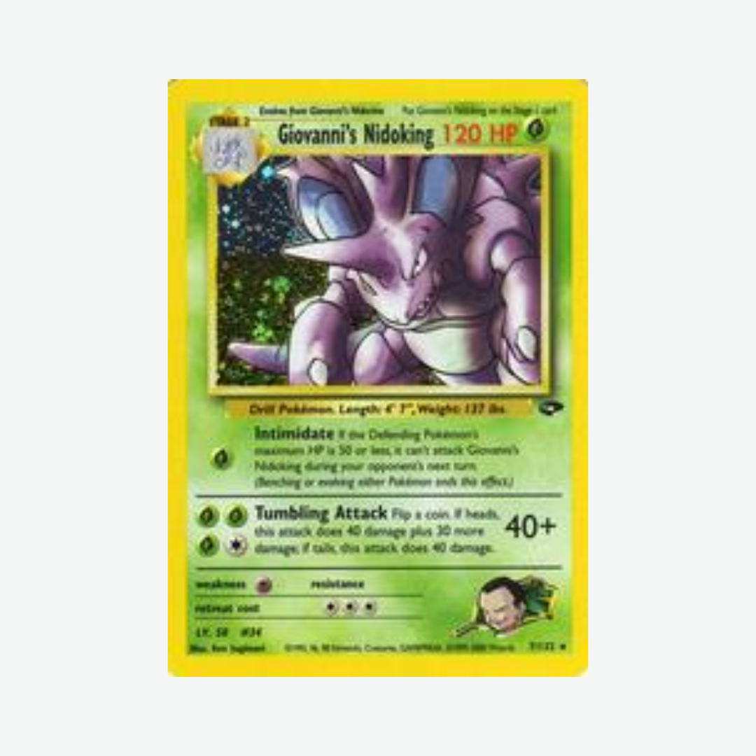 Giovanni's Nidoking  Holo [7/132]: Gym Challenge