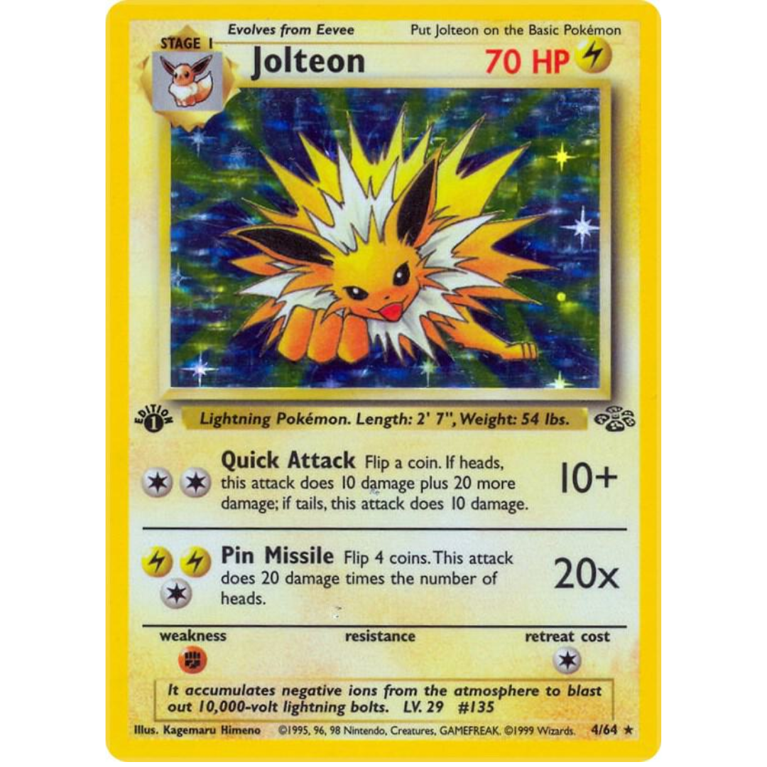 Jolteon 1st Edition Holo [4/64] - Jungle