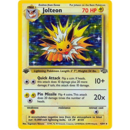 Jolteon 1st Edition Holo [4/64] - Jungle