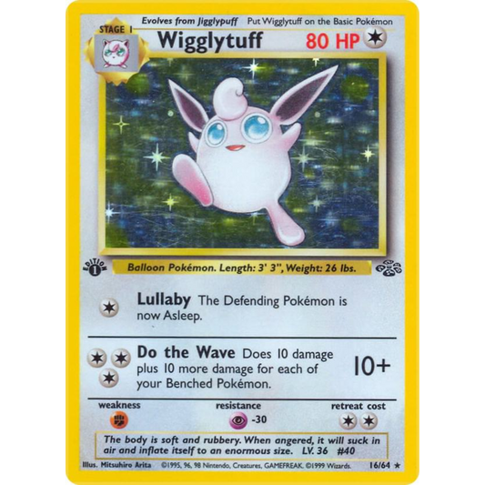 Wigglytuff 1st Edition Holo [16/64]: Jungle