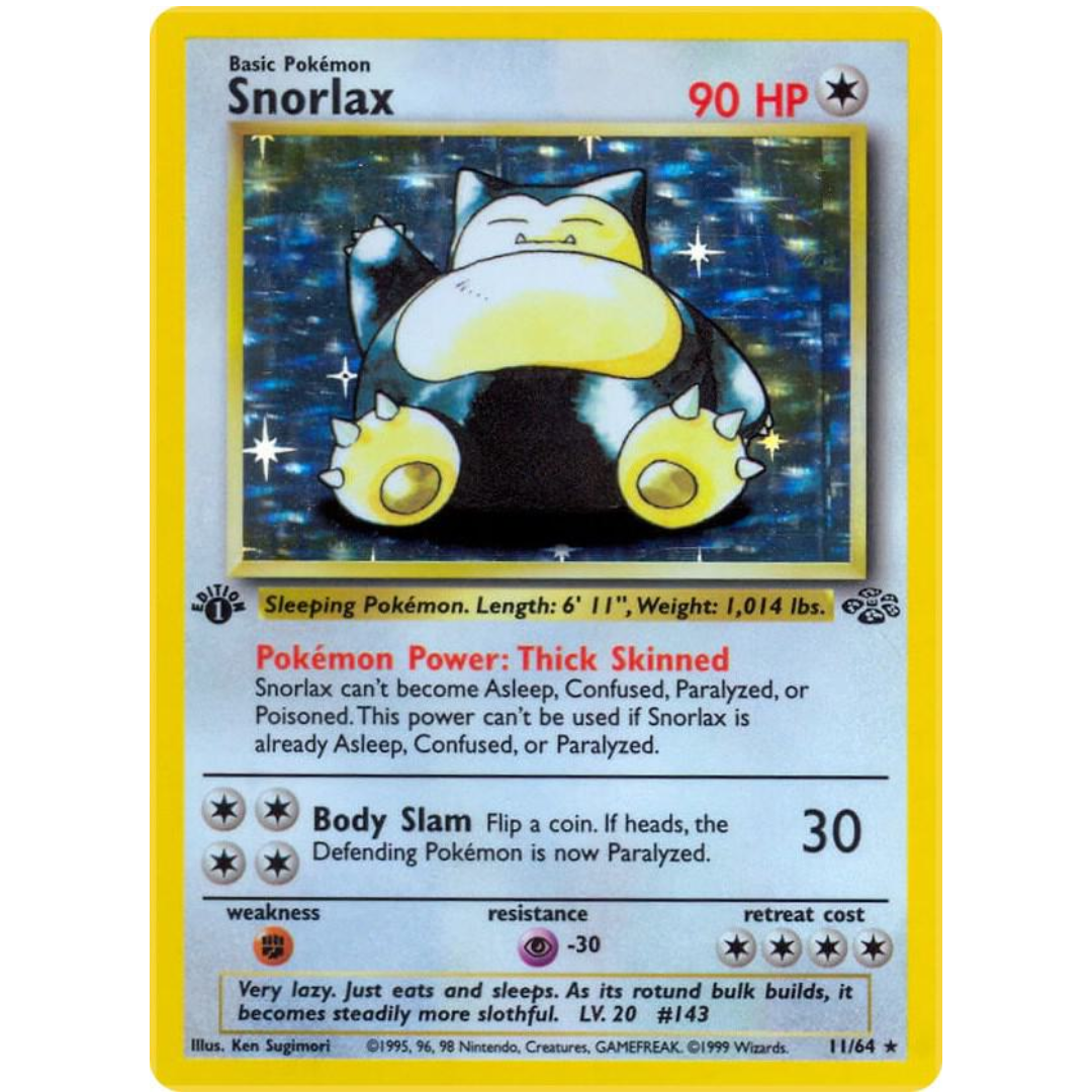 Snorlax 1st Edition Holo [11/64]: Jungle