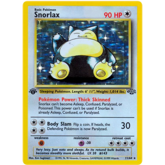 Snorlax 1st Edition Holo [11/64]: Jungle