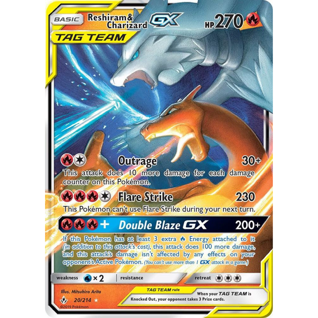 Reshiram & Charizard GX [20/214] SM: Unbroken Bonds