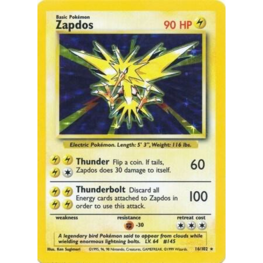 Zapdos [016/102] Base Set