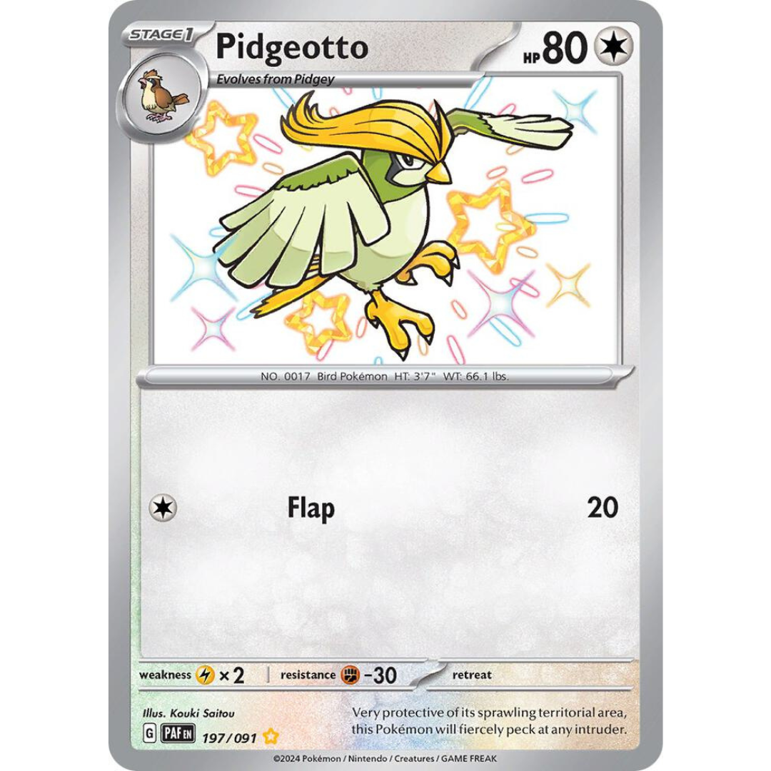 Pidgeotto [197/091] SV: Paldean Fates