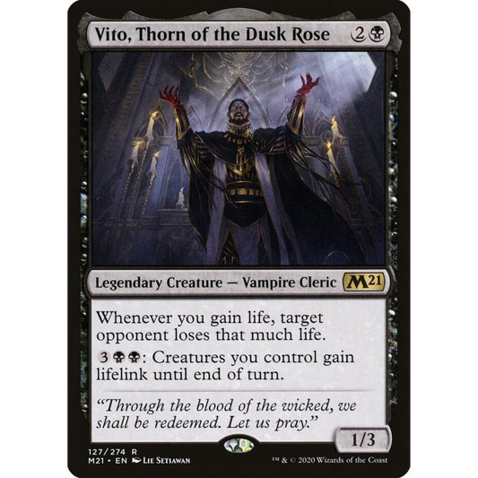 Vito, Thorn of the Dusk Rose (Foil) [127/274] Core Set 2021