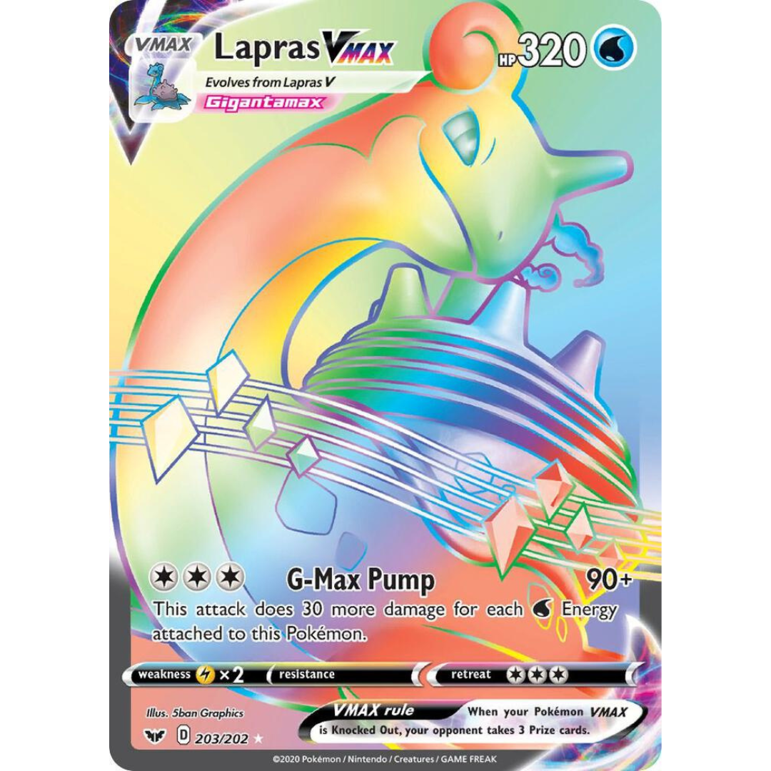 Lapras VMAX (Secret) [203/202] SWSH: Base Set