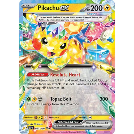 Pikachu ex [057/191] SV: Surging Sparks