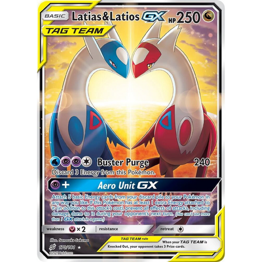 Latias & Latios GX (Alternate Full Art) [170/181] SM: Team Up