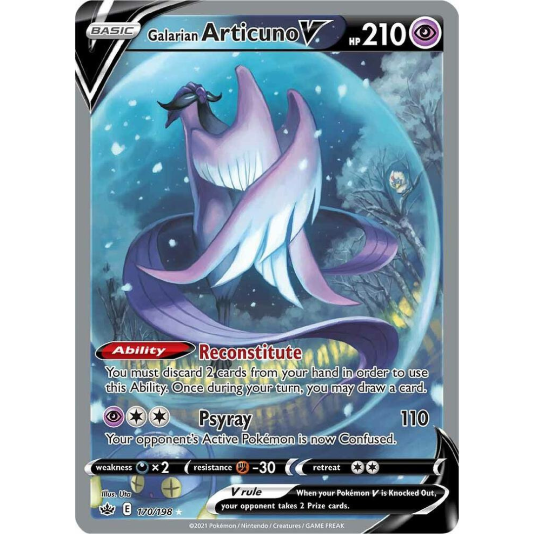 Galarian Articuno V (Alternate Full Art) [170/198] SWSH: Chilling Reign