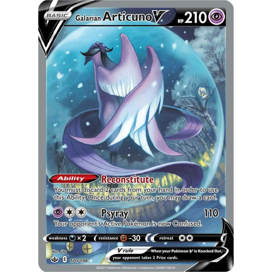 Galarian Articuno V (Alternate Full Art) [170/198] SWSH: Chilling Reign