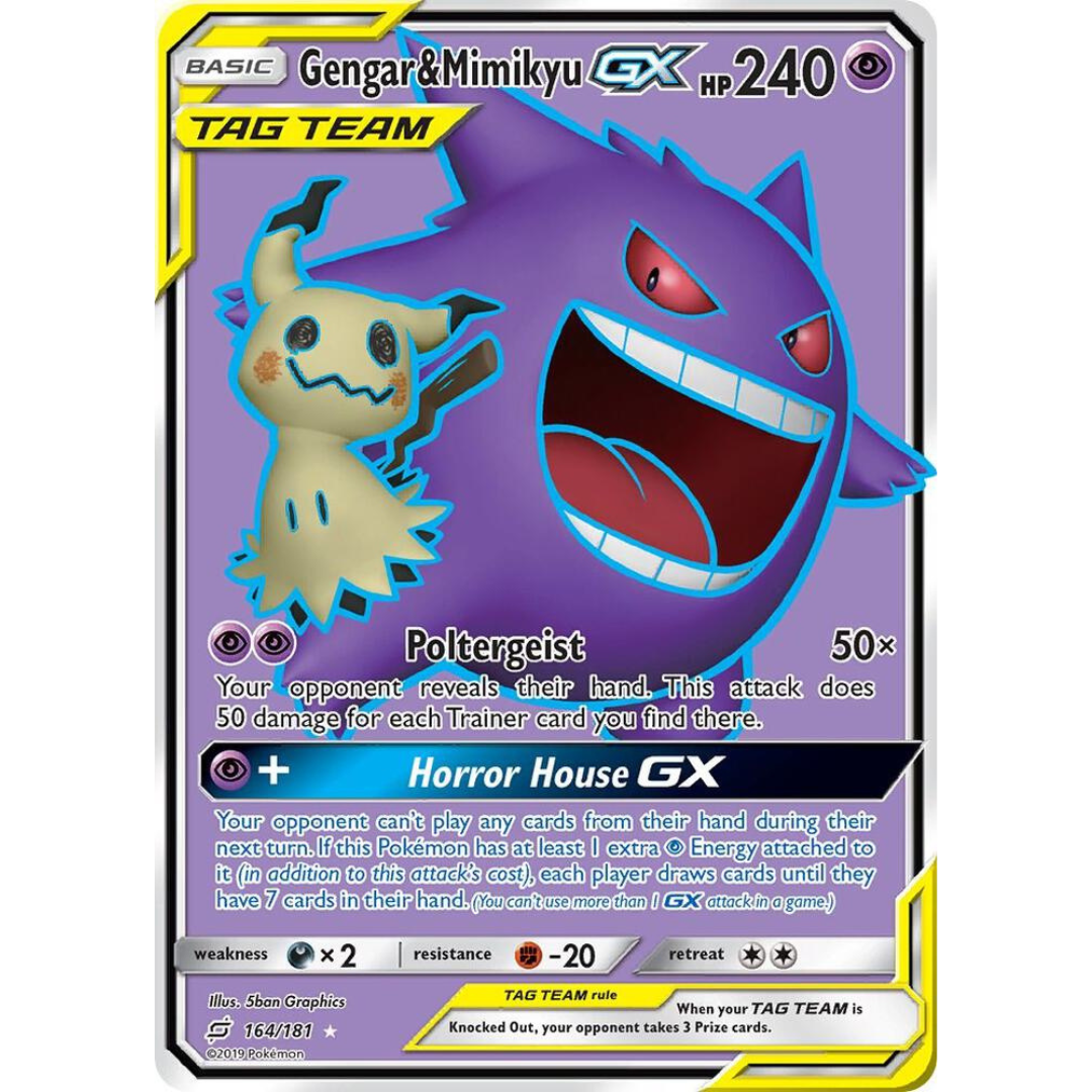 Gengar & Mimikyu GX (Full Art) [164/181] SM: Team Up