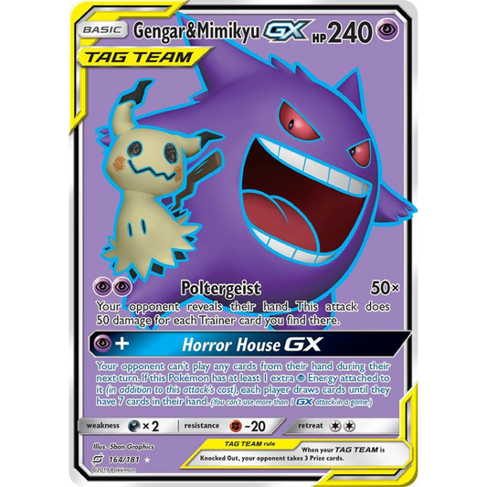 Gengar & Mimikyu GX (Full Art) [164/181] SM: Team Up