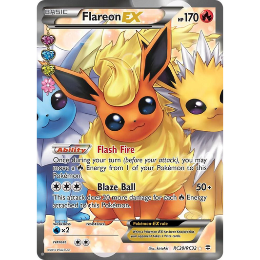 Flareon EX (Full Art) [RC28/RC32] Generations: Radiant Collection