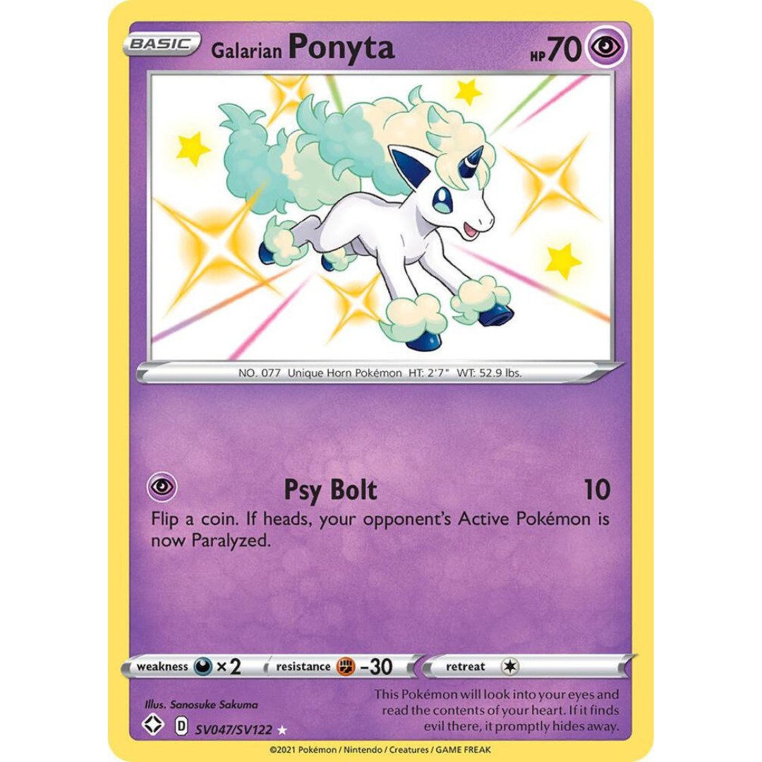 Galarian Ponyta [SV047/SV122] Shining Fates: Shiny Vault