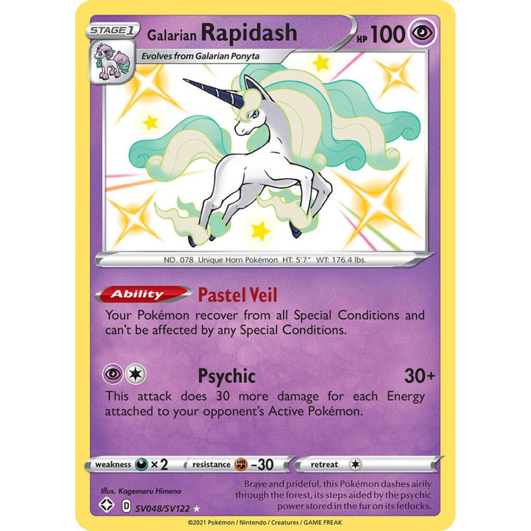 Galarian Rapidash [SV048/SV122] Shining Fates: Shiny Vault