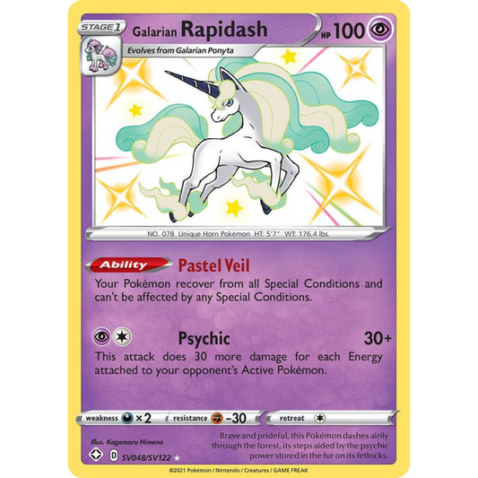 Galarian Rapidash [SV048/SV122] Shining Fates: Shiny Vault