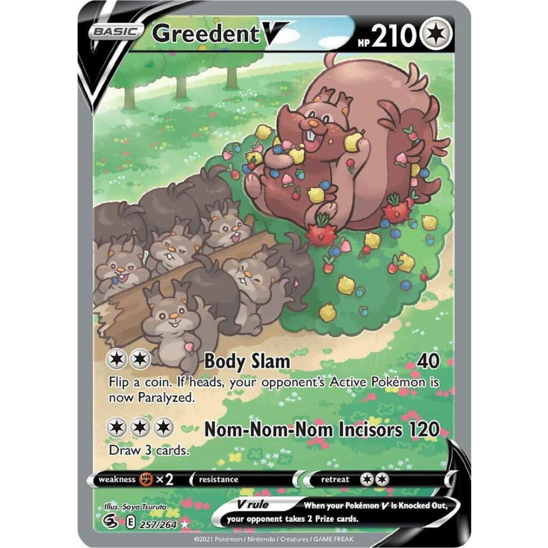 Greedent V (Alternate Full Art) [257/264] SWSH: Fusion Strike