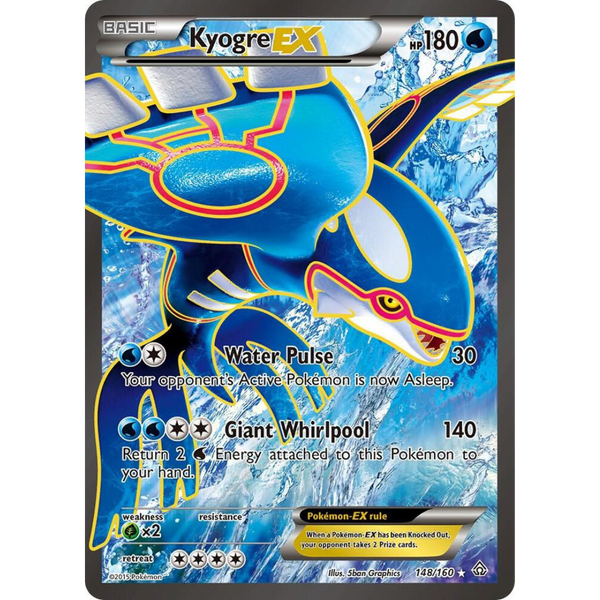 Kyogre EX (Full Art) [148/160] XY: Primal Clash – Poke Plug