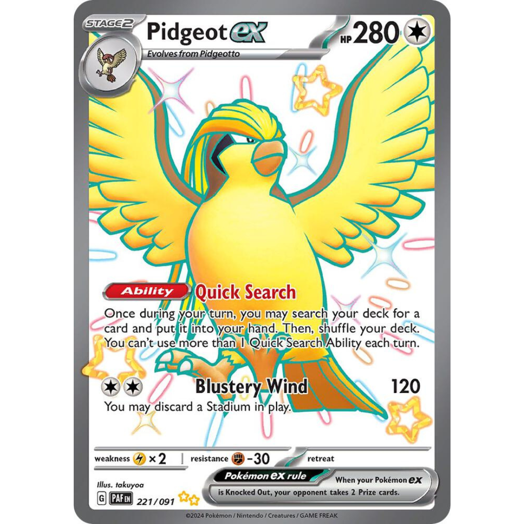 Pidgeot ex [221/091] SV: Paldean Fates