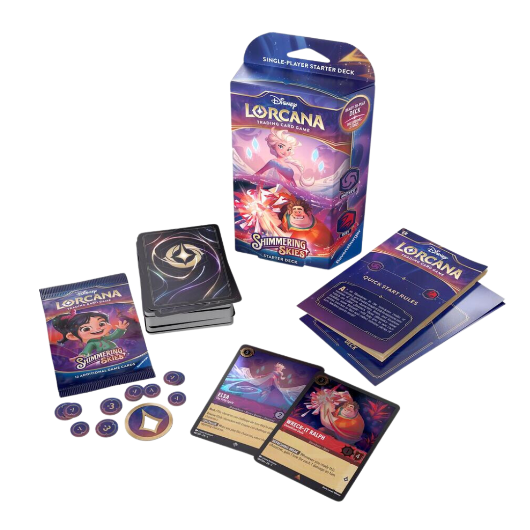 Lorcana Shimmering Skies Starter Deck (Amethyst & Ruby)