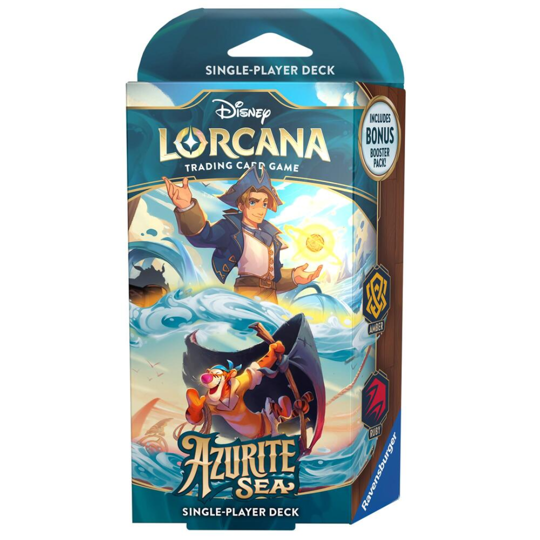 Disney Lorcana: Azurite Sea Starter Deck (Amber & Ruby)