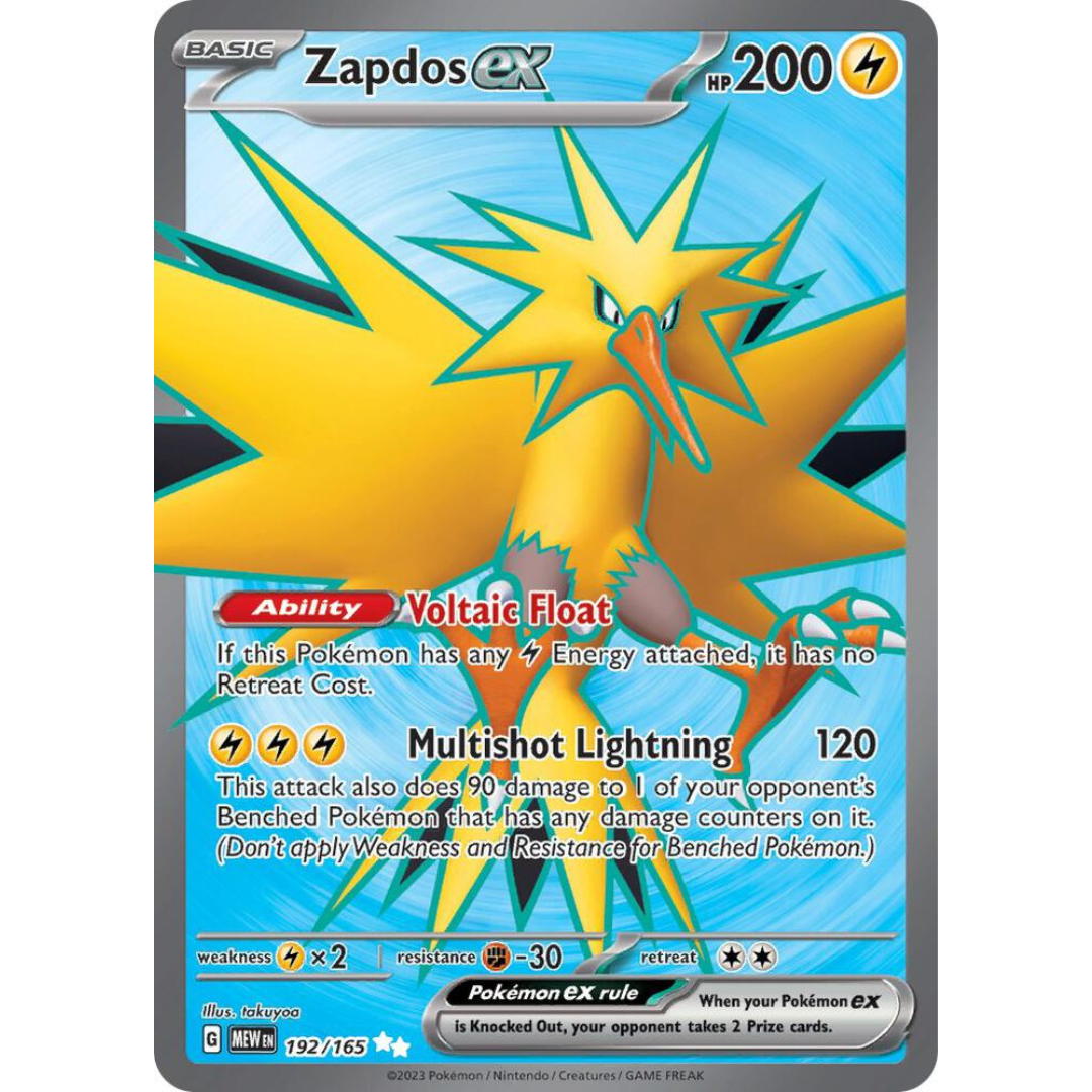 Zapdos Ex [192/165] SV: Scarlet & Violet 151