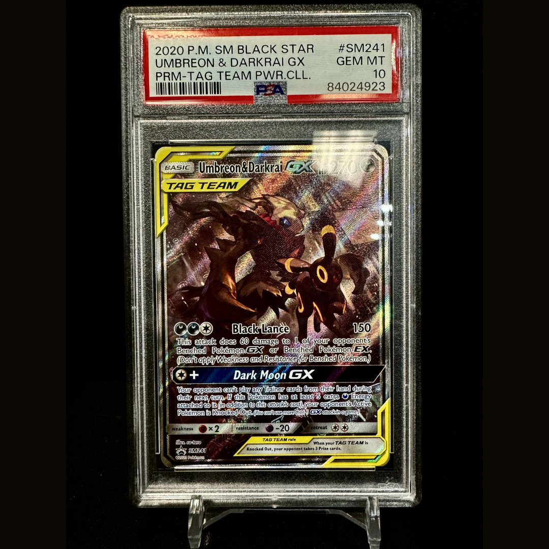 Umbreon & Darkrai GX SM241 PSA 10